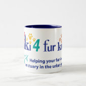 霊気4の毛皮の子供のマグ ツートーンマグカップ (中央)