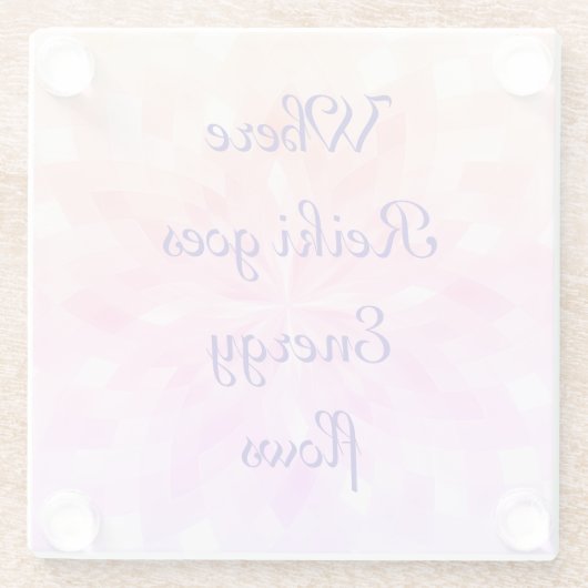 霊気 ガラスコースター (裏面)