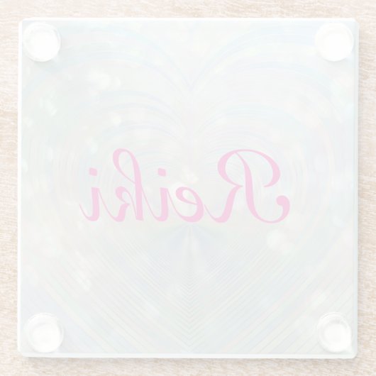 霊気 ガラスコースター (裏面)