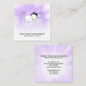 *~*霊気·ミッドウィフ·誕生コーチ·ドゥラ·バージング スクエア名刺 (正面/裏面)