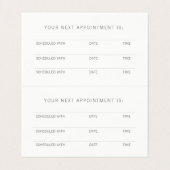 霊気/ヨガアポイントメントカード 名刺 (内部フラット)