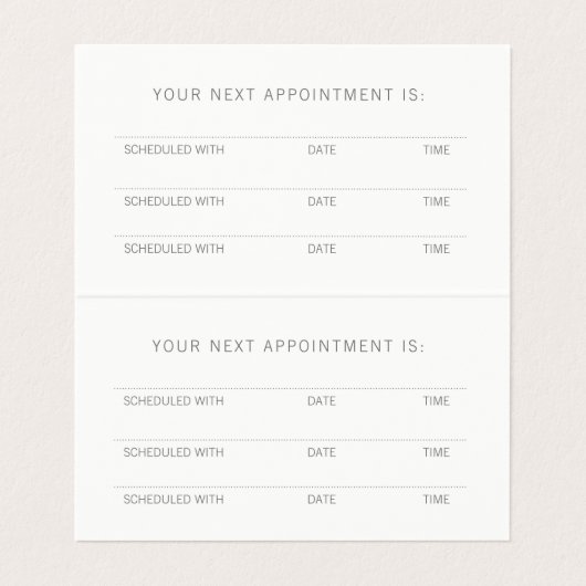 霊気/ヨガアポイントメントカード 名刺 (内部フラット)