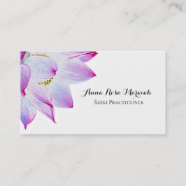 *~*霊気·ヨガ·エナジー·ヒーラー·ライト·フィルド·ロータス 名刺