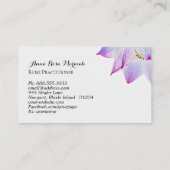 *~*霊気·ヨガ·エナジー·ヒーラー·ライト·フィルド·ロータス 名刺 (裏面)