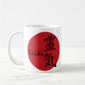 霊気 – 赤、霊気 – 赤 コーヒーマグカップ (左)