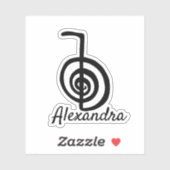 霊気:趙空礼:モノグラム追加ネームステッカー シール (シート)