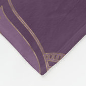 霊気Cho Ku Rei -パステルおよび金ゴールド フリースブランケット (角)