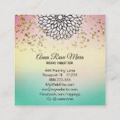 *~*霊気Energy Healer Mandra Massage Yoga スクエア名刺 (裏面)