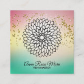 *~*霊気Energy Healer Mandra Massage Yoga スクエア名刺 (正面)