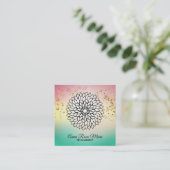 *~*霊気Energy Healer Mandra Massage Yoga スクエア名刺 (スタンド正面)