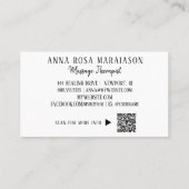 *~*。霊気QRマッサージセラピストマッサージセラピー 名刺 (裏面)