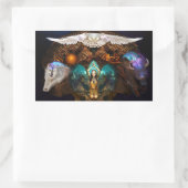 霊獣を呼び出す 長方形シール (バッグ)