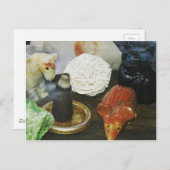 霊獣、結晶、線香 ポストカード (正面/裏面)