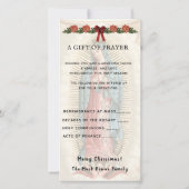 霊的な花束 カトリックの祈り グアダルペの聖母 シーズンカード (裏面)