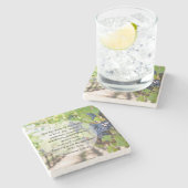 霊的ガラティアの果実5:22-23大理石 ストーンコースター (横)