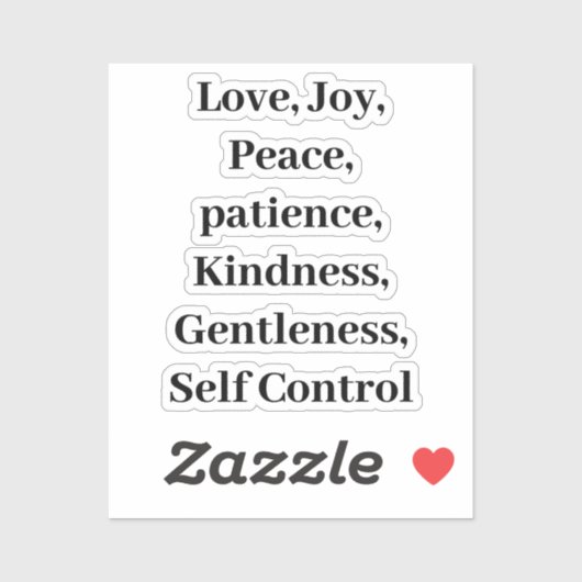 霊的クリスチャンの実 シール (シート)