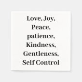 霊的クリスチャンの実 スタンダードカクテルナプキン (正面)