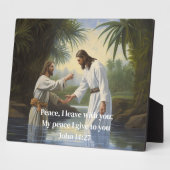 霊的バプテスマのプレート フォトプラーク (側面)