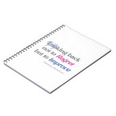 霊的引用文。自分自身や人のために ノートブック (左側)