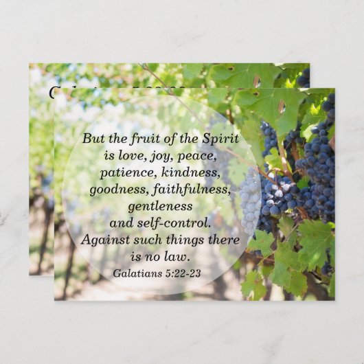 霊聖書記憶の詩の果実 ポストカード (正面/裏面)