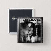 霊長目の自由ボタン 缶バッジ (正面&裏面)