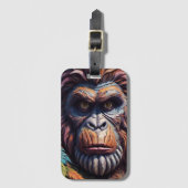 霊長類の大きな足 ラゲッジタグ (正面縦)