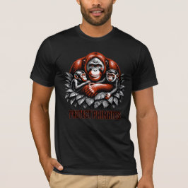 霊長類を守ろう Tシャツ