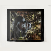 霊長類モデル：卓越したゴリラ02 タペストリー (正面(横))