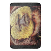 霊長類モデル：白面佐木猿 バスマット (正面縦)