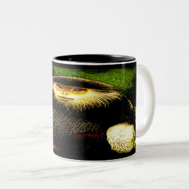 霊長類モデル：赤いシャンクダック01 ツートーンマグカップ