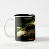 霊長類モデル：赤いシャンクダック01 ツートーンマグカップ (左)