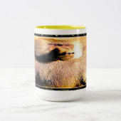 霊長類モデル： Hamadryas baboon 01 ツートーンマグカップ (中央)