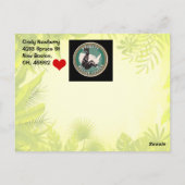 霊長類救出用の映画用はがき ポストカード (裏面)