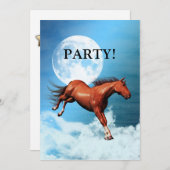 霊馬パーティーの招待状 招待状 (正面/裏面)