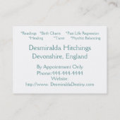 霊魂の名刺 名刺 (裏面)