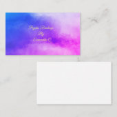 霊魂の水彩画のスピリチュアルは名刺を曇らせます 名刺 (正面/裏面)