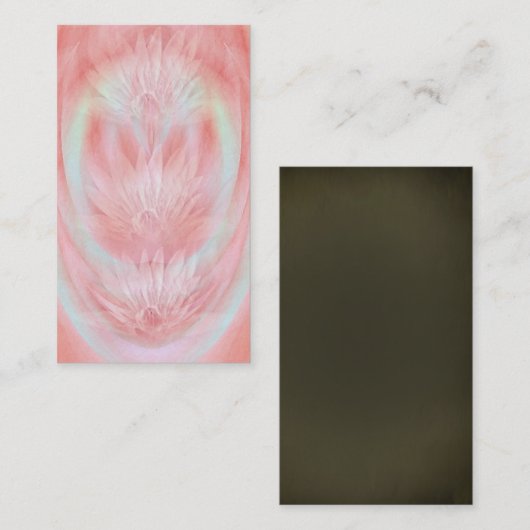 霊魂の生命コーチの神秘的なはす芸術の名刺 名刺 (正面/裏面)