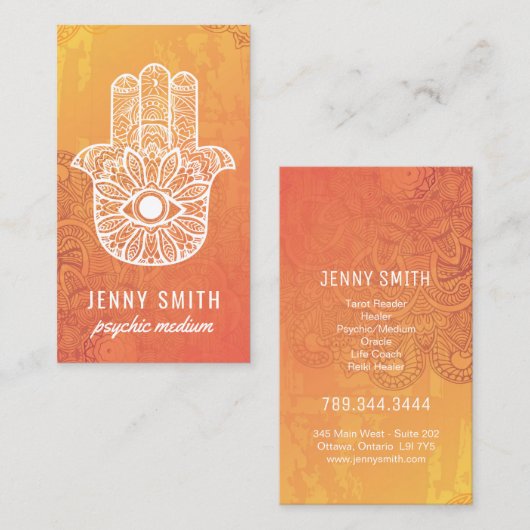 霊魂媒体の名刺 名刺 (正面/裏面)