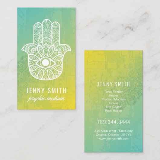霊魂媒体の名刺 名刺 (正面/裏面)
