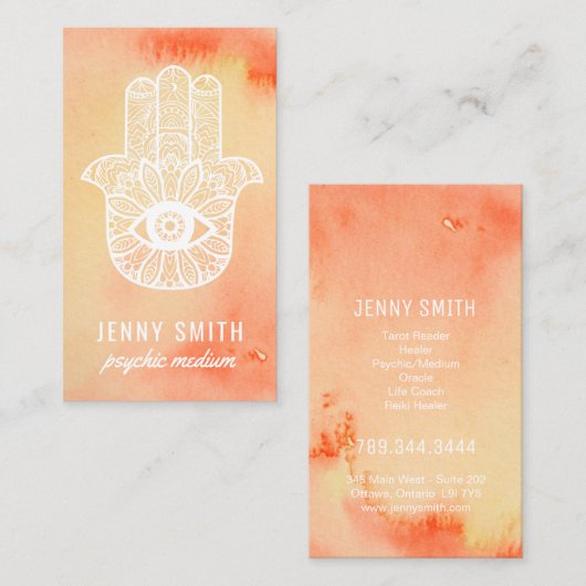 霊魂媒体の名刺 名刺 (正面/裏面)