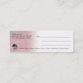 霊魂-ビジネス、プロフィール、テレホンカード コーリングカード (裏面)