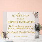 霜が降りた後は幸せ結婚に迎える アクリルサイン (ウェディング)