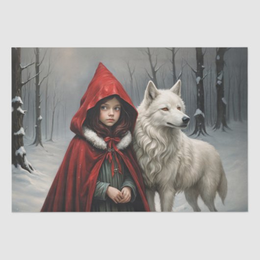 霜と毛皮の物語 – Decompage - 薄葉紙 (正面)