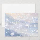 霜のついた窓 | 美しい雪の降る冬の景色 シーズンカード (正面/裏面)