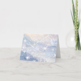 霜のついた窓 | 美しい雪の降る冬の風景 シーズンカード