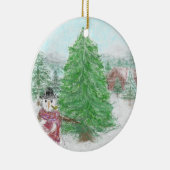 霜のシーン セラミックオーナメント (右)