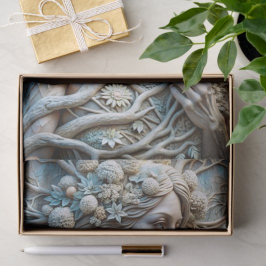 霜のニンフEthereal冬の女神のデコページ 薄葉紙 (ギフト)