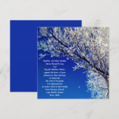 霜の木と月 ウェディング招待状 招待状 (正面/裏面)