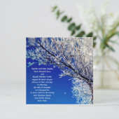 霜の木と月 ウェディング招待状 招待状 (スタンド正面)
