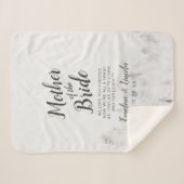 霜の松が花嫁の母に引用文 シェルパブランケット (正面(横))